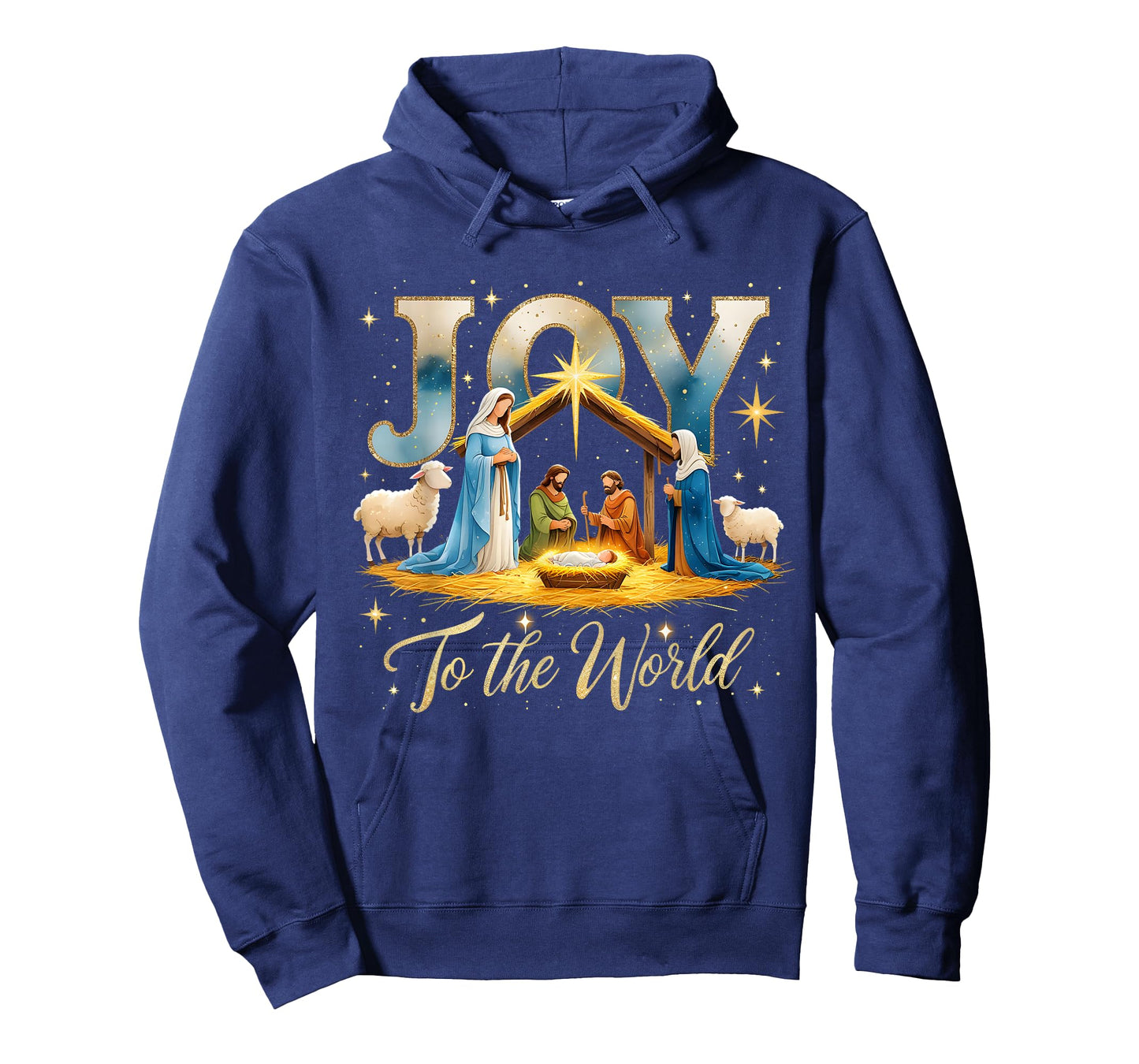 Joy to The World Nativity Scene Christmas T-Shirt