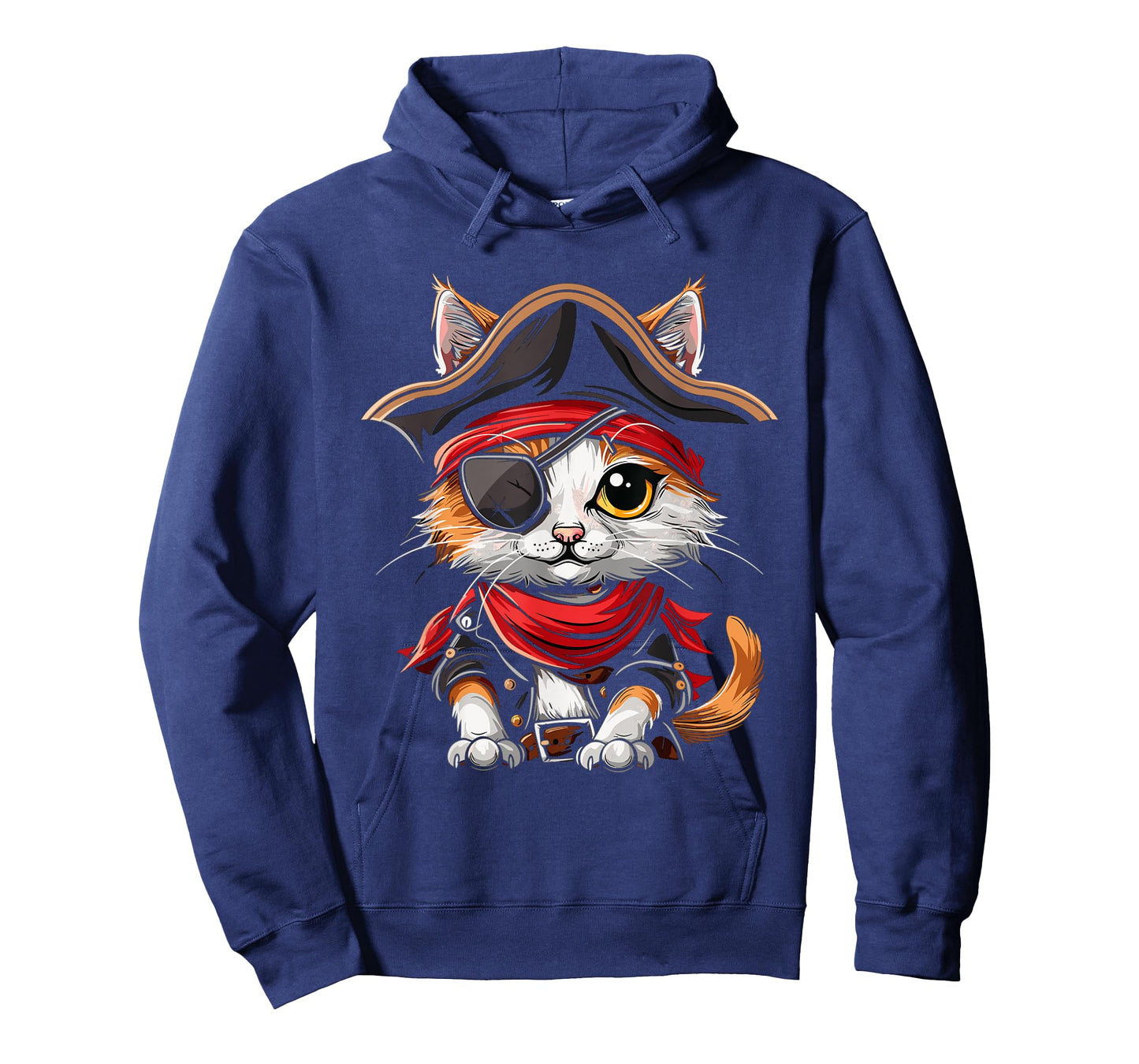 Pirate Cat Funny Halloween Kitten T-Shirt