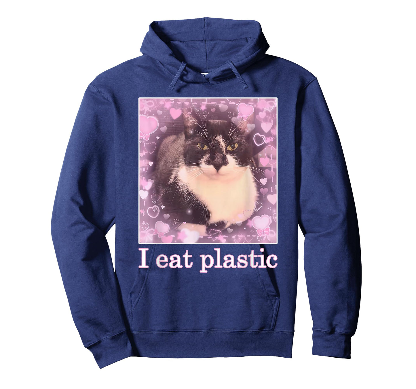 I Eat Cement Cat Unique I Eat Plastic Cat T-Shirt