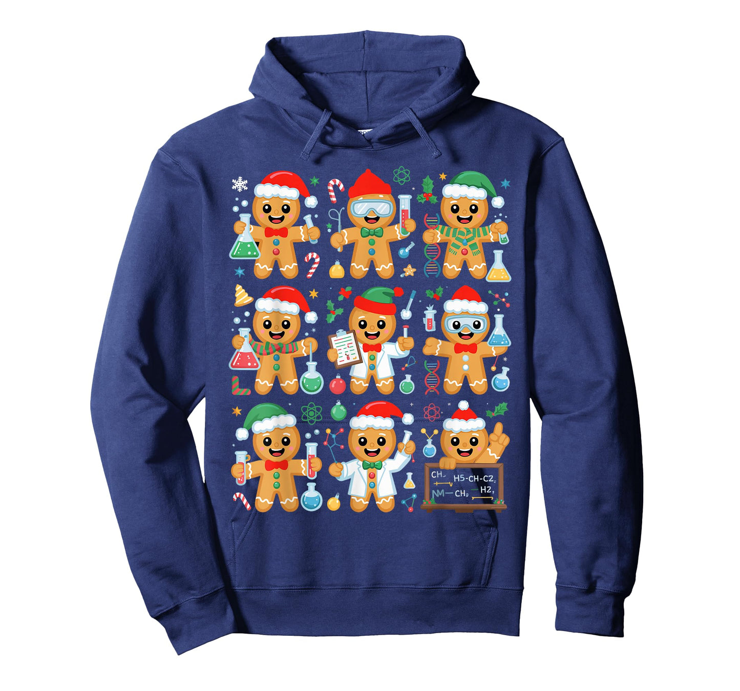 Christmas Science Teacher Gingerbread Laboratory Teacher T-Shirt