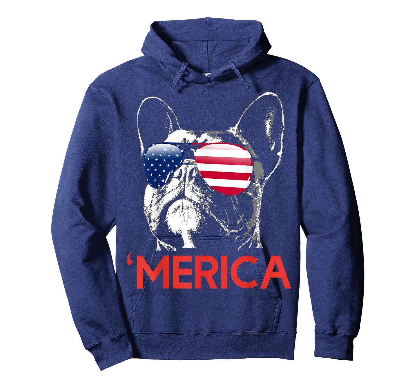 Merica French Bulldog American Flag 4th of July Frenchie T-Shirt