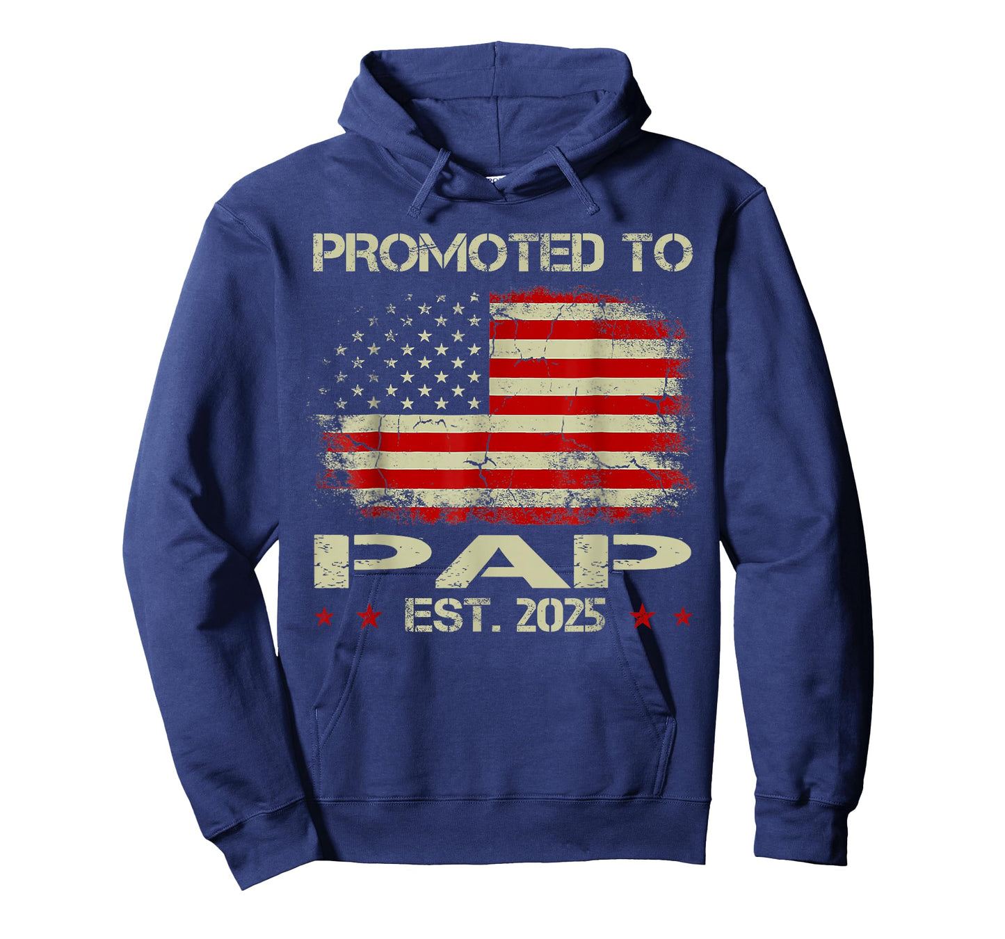 Promoted To Pap Est 2025 American Flag New Pap T-Shirt