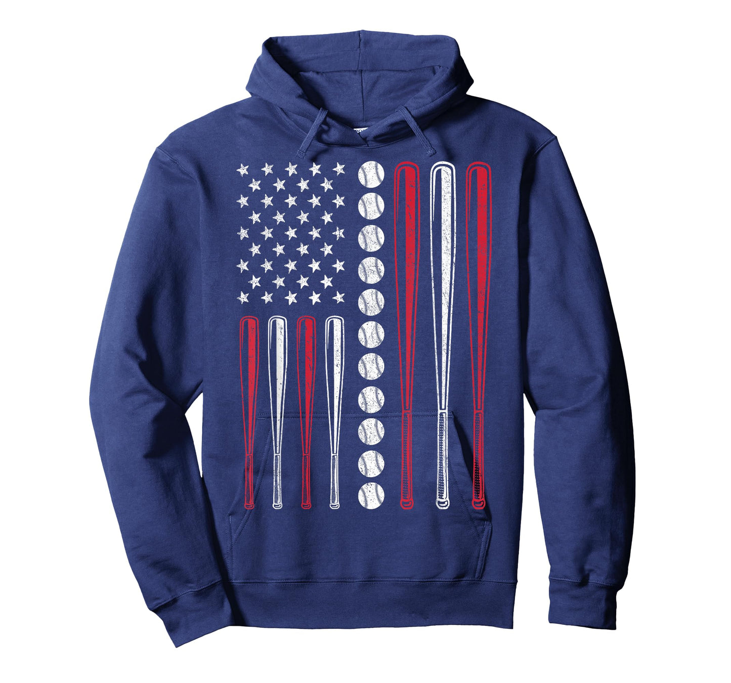 Patriotic Baseball 4th of July Men USA American Flag Boys T-Shirt