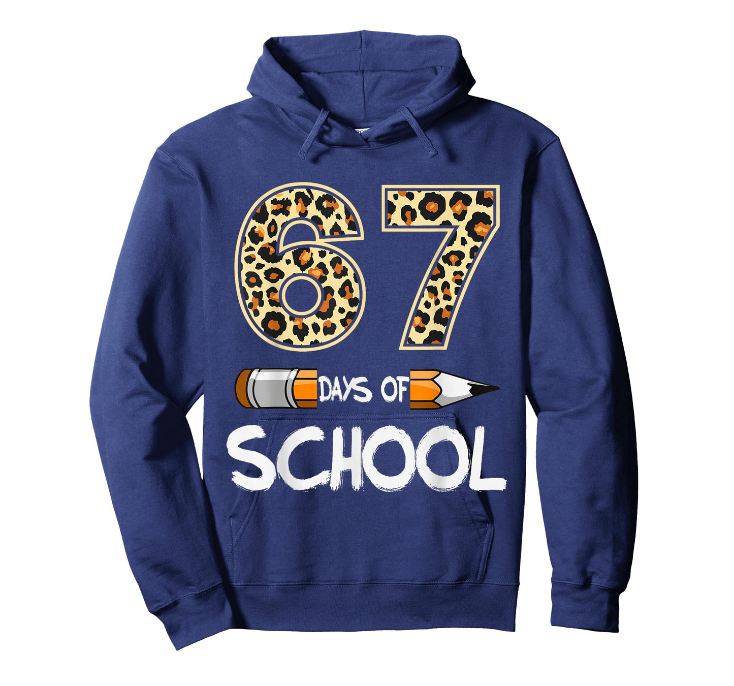 6 7 Meme Six Seven Leopard Teacher Kids 67 Days of School T-Shirt