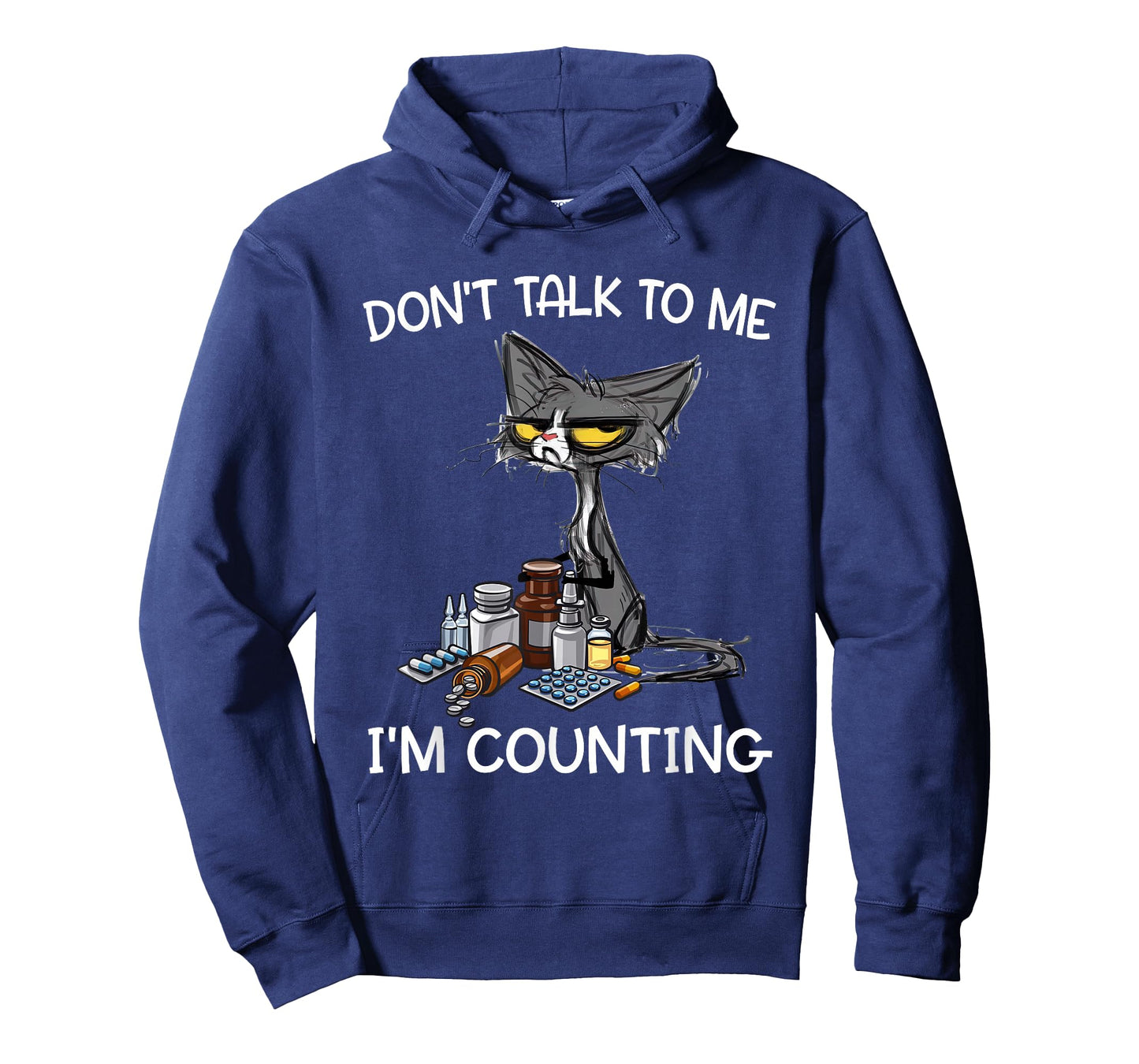 Don't Talk to Me I'm Counting Funny Cat Pharmacy Tech T-Shirt