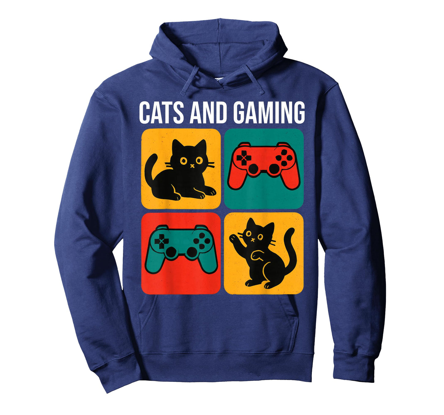 Cats And Gaming Funny Cat Lover Gamer Retro T-Shirt