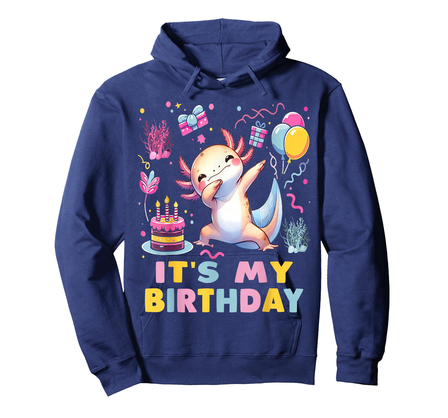 It's My Birthday Axolotl Funny Dabbing Birthday Family Party T-Shirt