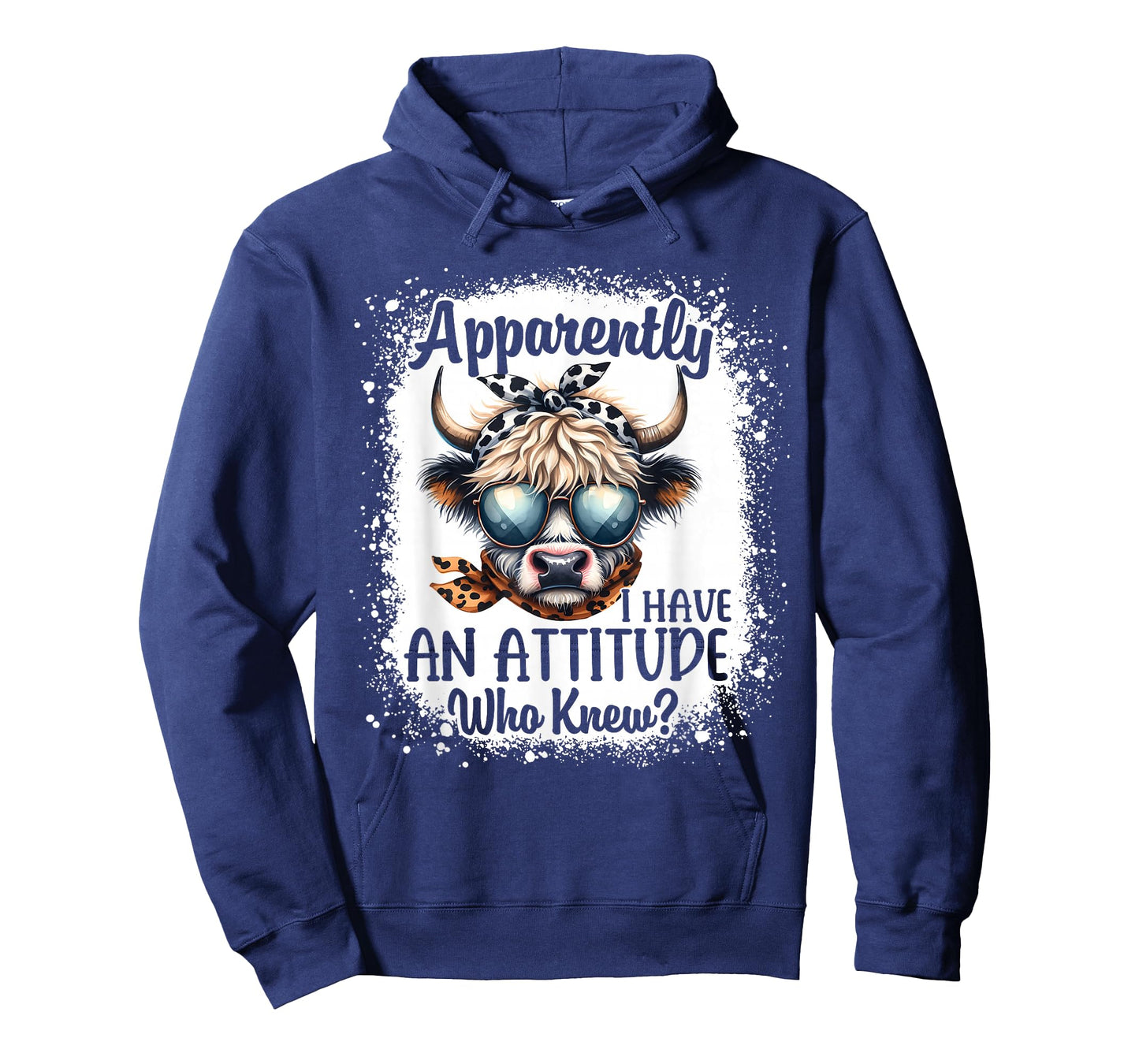 Apparently I Have An Attitude Who Knew Bleached Highland Cow T-Shirt