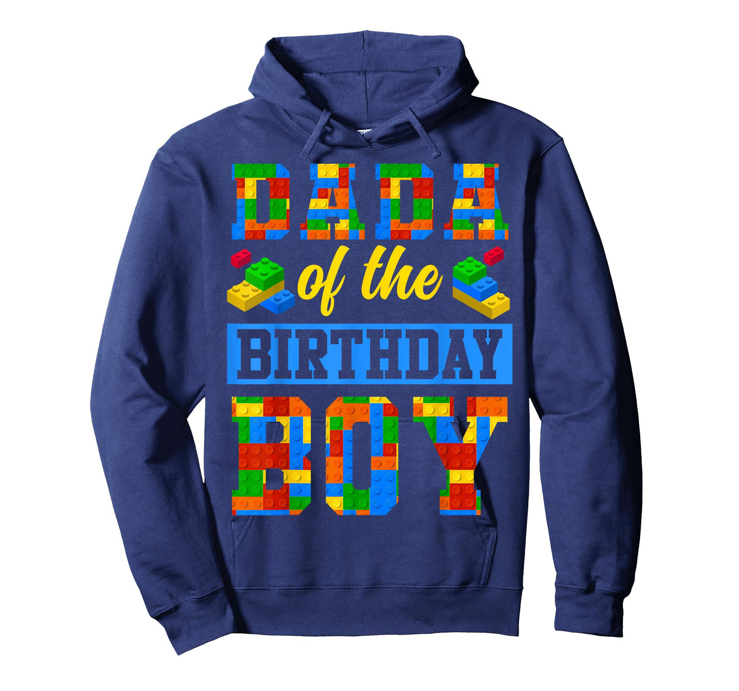 Dada Of The Birthday Boy Building Block Bday Party T-Shirt