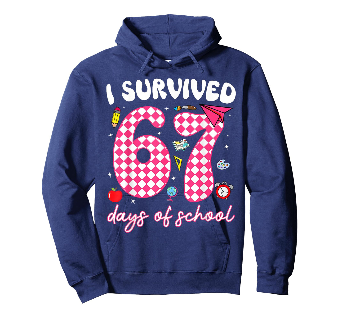 I Survived 67 Days of School Funny 67 Teachers Students Meme T-Shirt