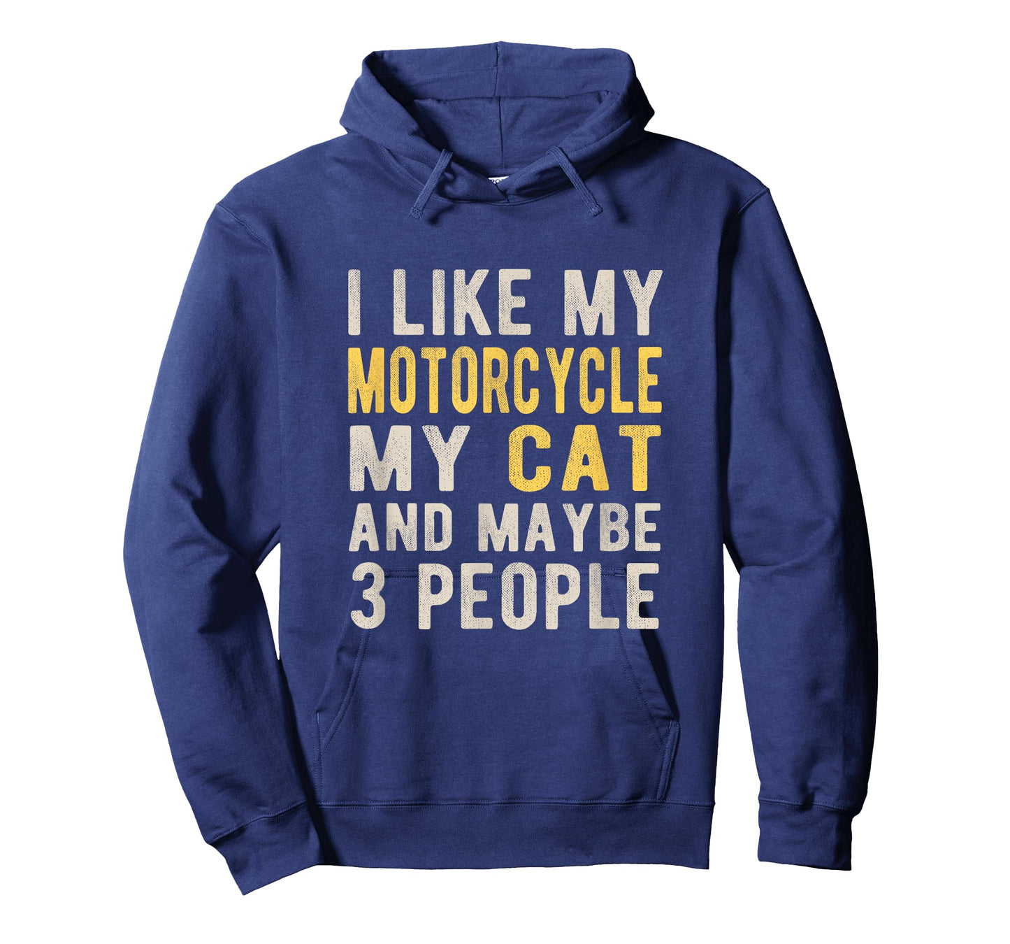 I like my motorcycle my cat and maybe 3 people Bikers Funny T-Shirt