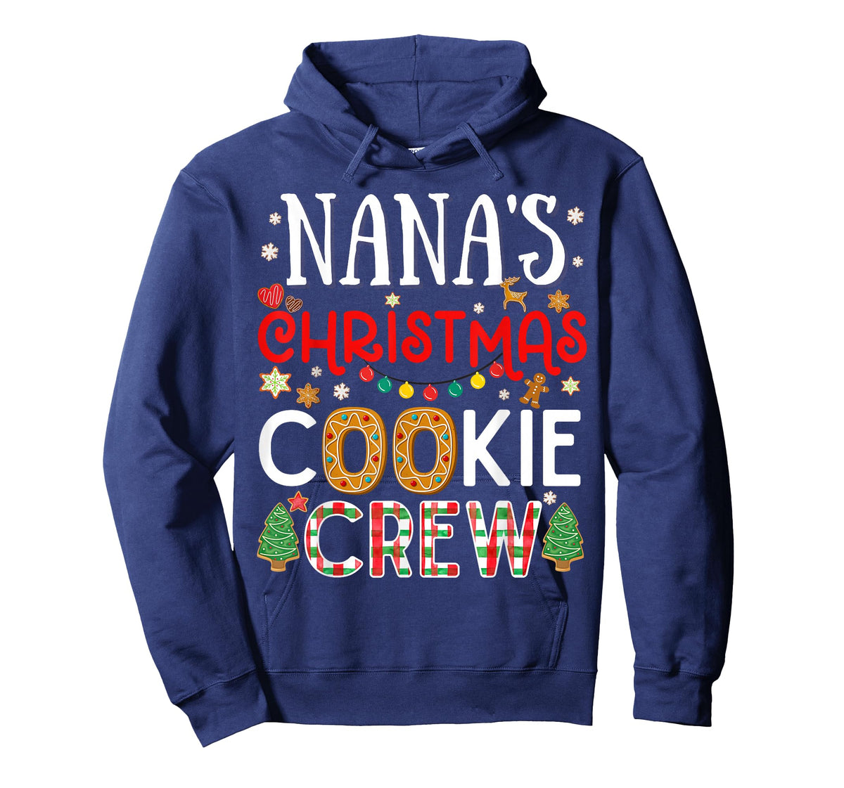 Nana's Christmas Cookie Crew Funny Family Baking Party Cute T-Shirt