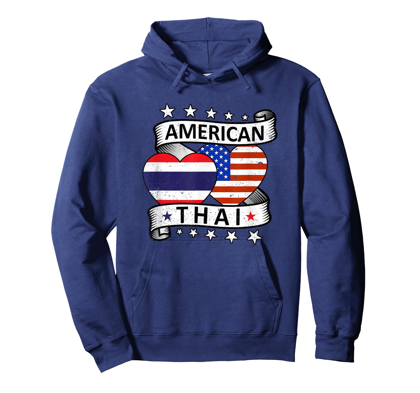 Thai American Flag American And Thai Thailand Pride T-Shirt