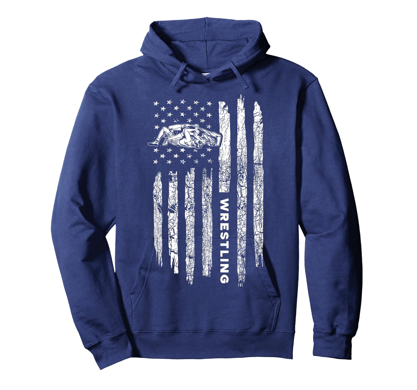 American Flag Wrestling Apparel - Vintage Wrestler Wrestling T-Shirt