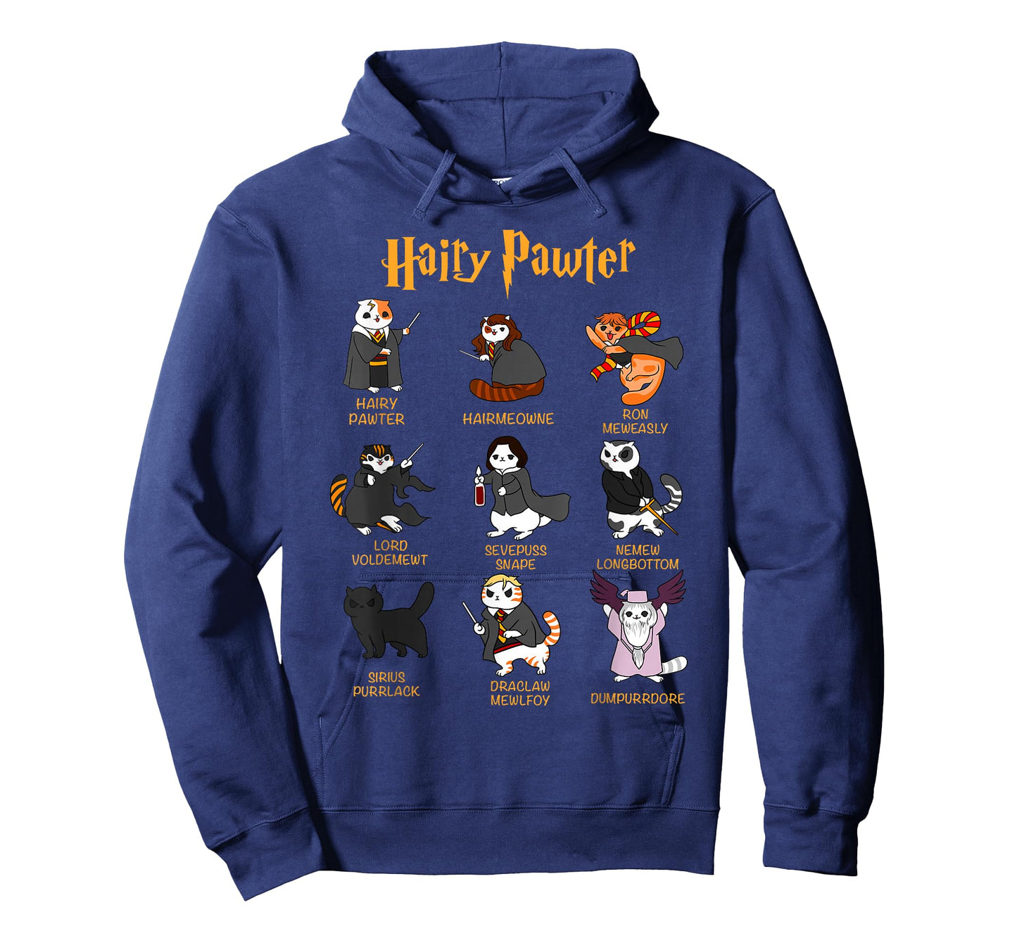 Vintage Funny Hairy Pawter T Shirt - T Shirt for Cat Lovers T-Shirt