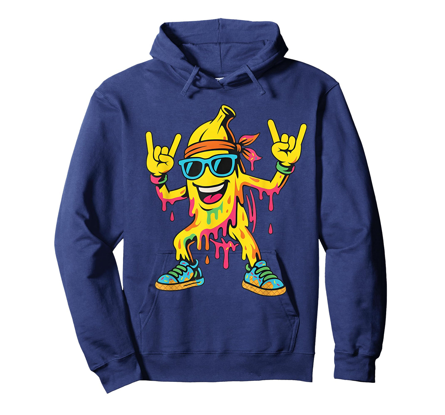 Cool Banana Drip Rocking Funny Graphic Boys Kids Men Youth T-Shirt