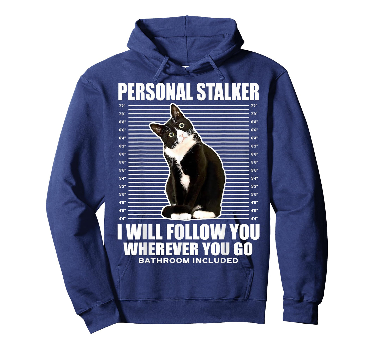 Tuxedo Cat Personal Stalker Funny Cat Kitten Lovers Gift T-Shirt