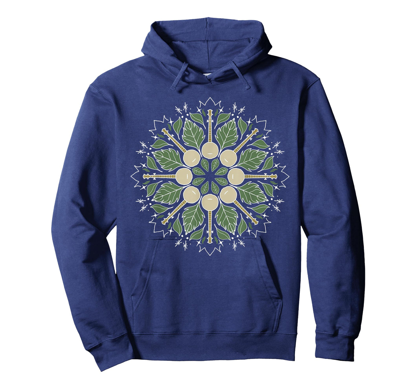 Banjo Mandala Bluegrass, Mindfulness & Nature Graphic T-Shirt Small
