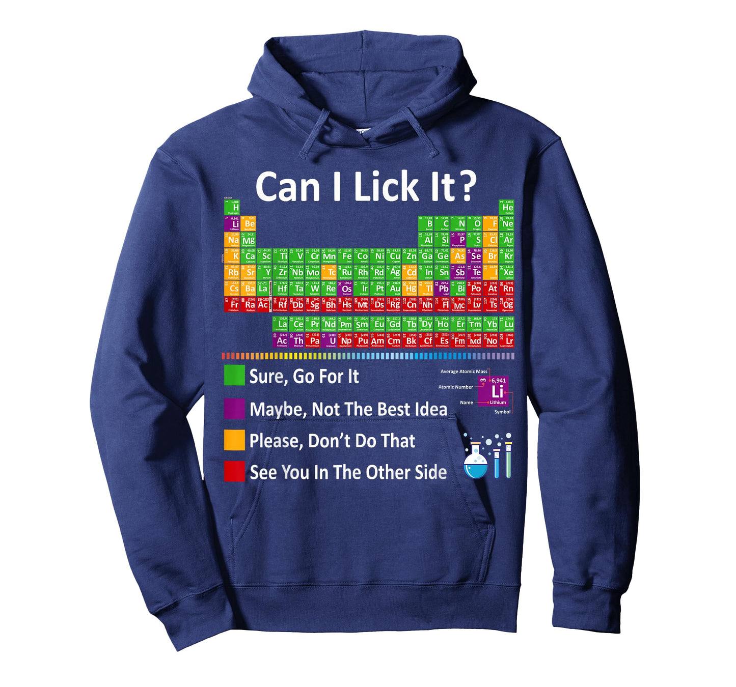 Can I Lick It Periodic Table Chart Science Teacher Cool meme T-Shirt