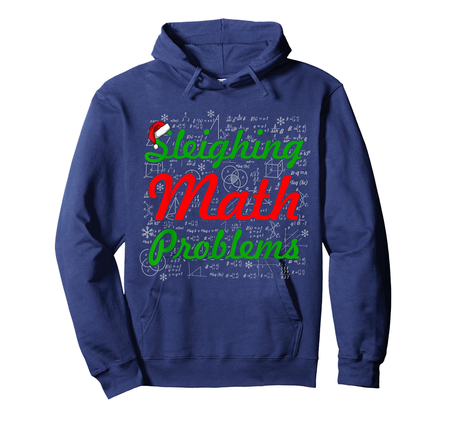 Sleighing Math Problems Christmas Math Teacher Student T-Shirt
