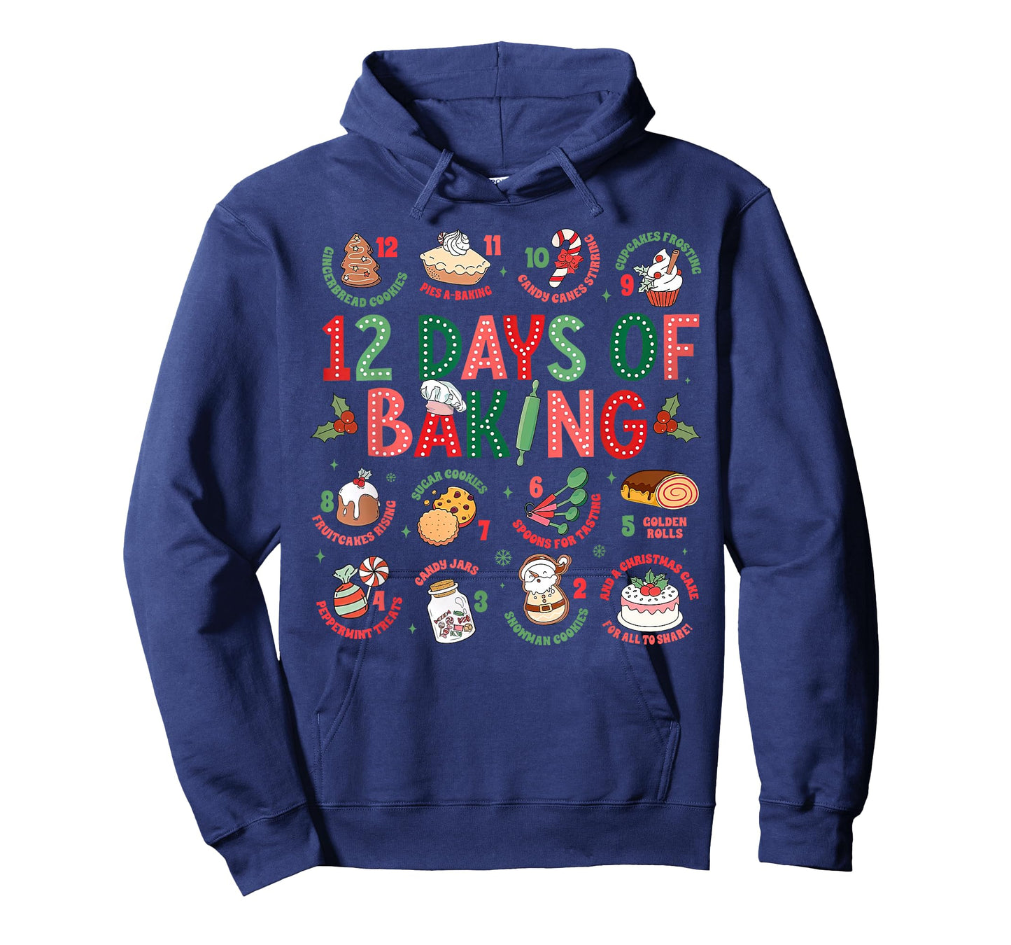 12 Days of Baking Baker Christmas Cook Chef Baking Lover T-Shirt