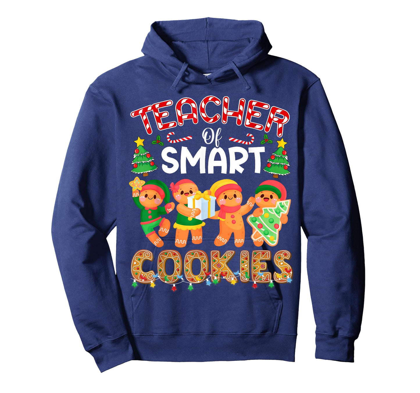 Teacher of Smart Cookies Christmas Cute Gingerbread Teacher T-Shirt