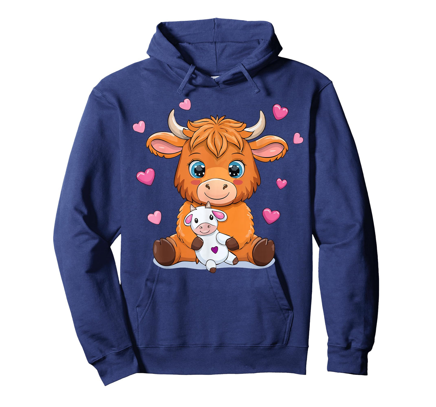 Cute Highland Cow Hugging Toy Farmer Farm Country T-Shirt