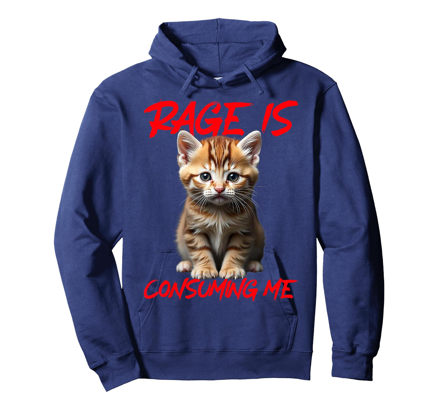 Rage Is Consuming Me Cute Angry Kitten Funny Cat T-Shirt for Men Women