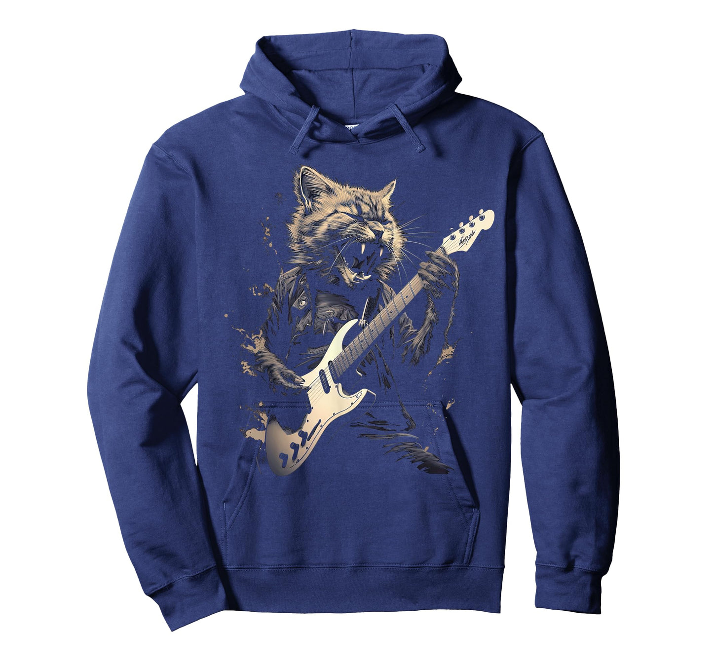 Cat Playing Bass Guitar Guitarist Rocker cool Men Women Kids T-Shirt