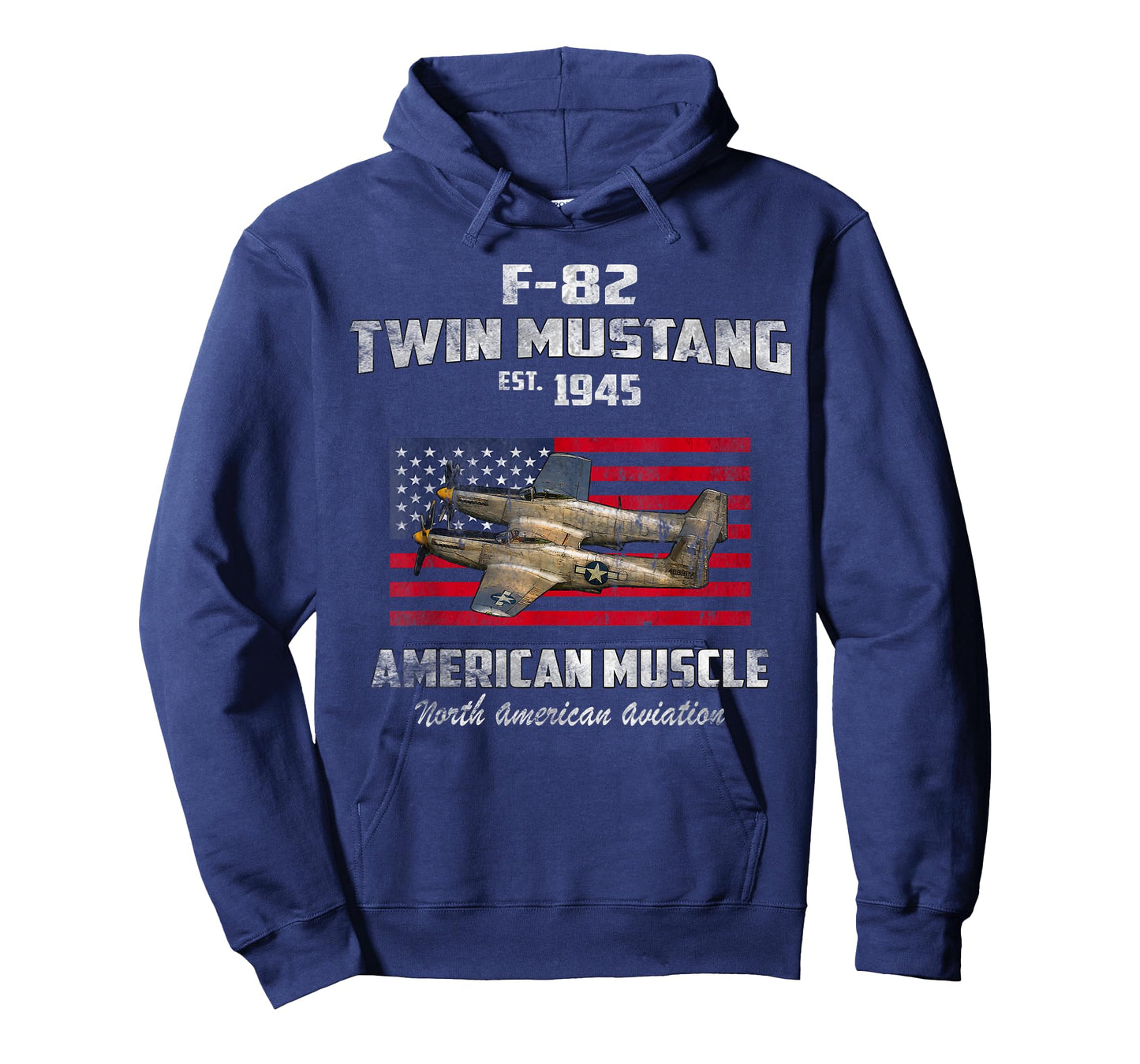 F-82 Twin Mustang Airplane American Muscle Vintage WW2 Pilot T-Shirt