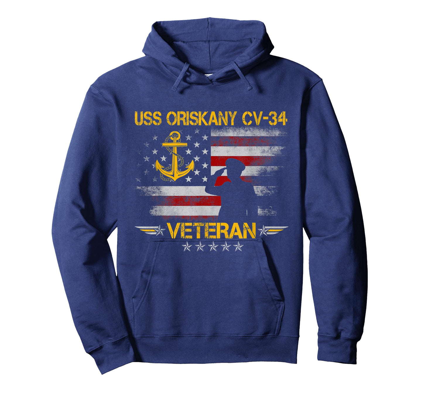 USS Oriskany (CV-34) Aircraft Carrier Veteran Flag Vintage T-Shirt