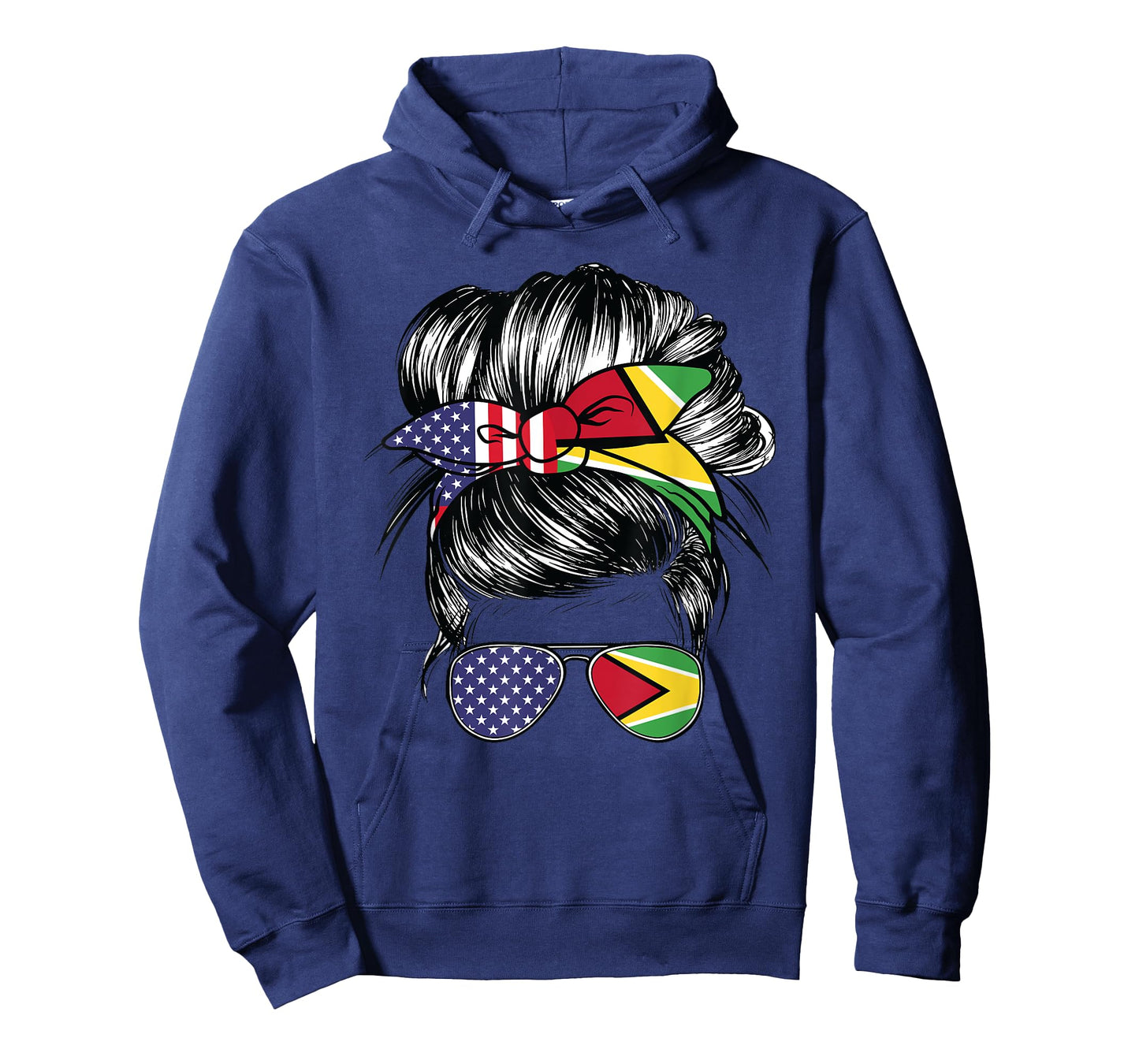 Guyana Flag American Women Girl USA Heritage Guyanese T-Shirt