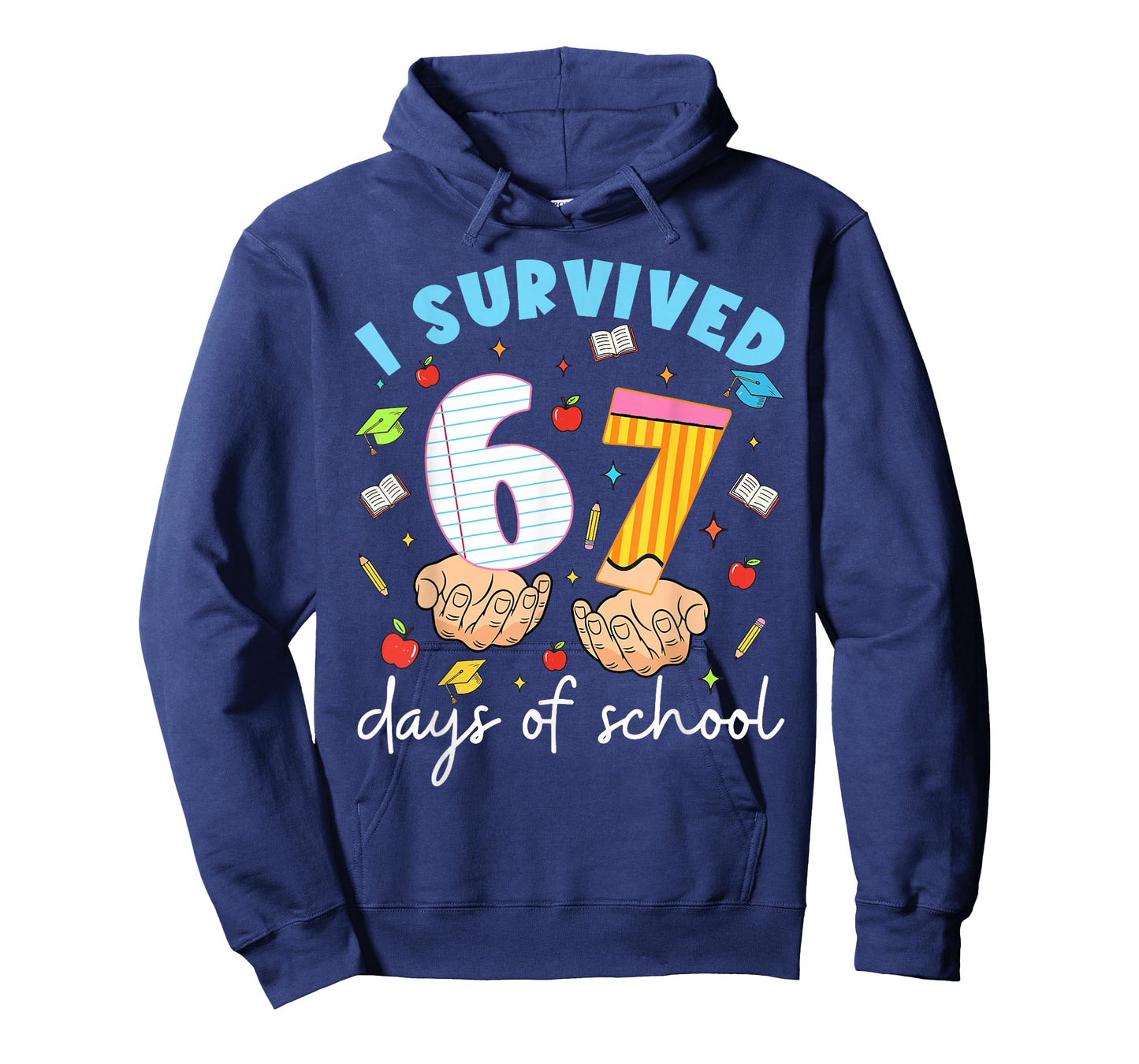 I Survived 67 Days of School Funny Six Seven 6 7 Meme Z Gen T-Shirt