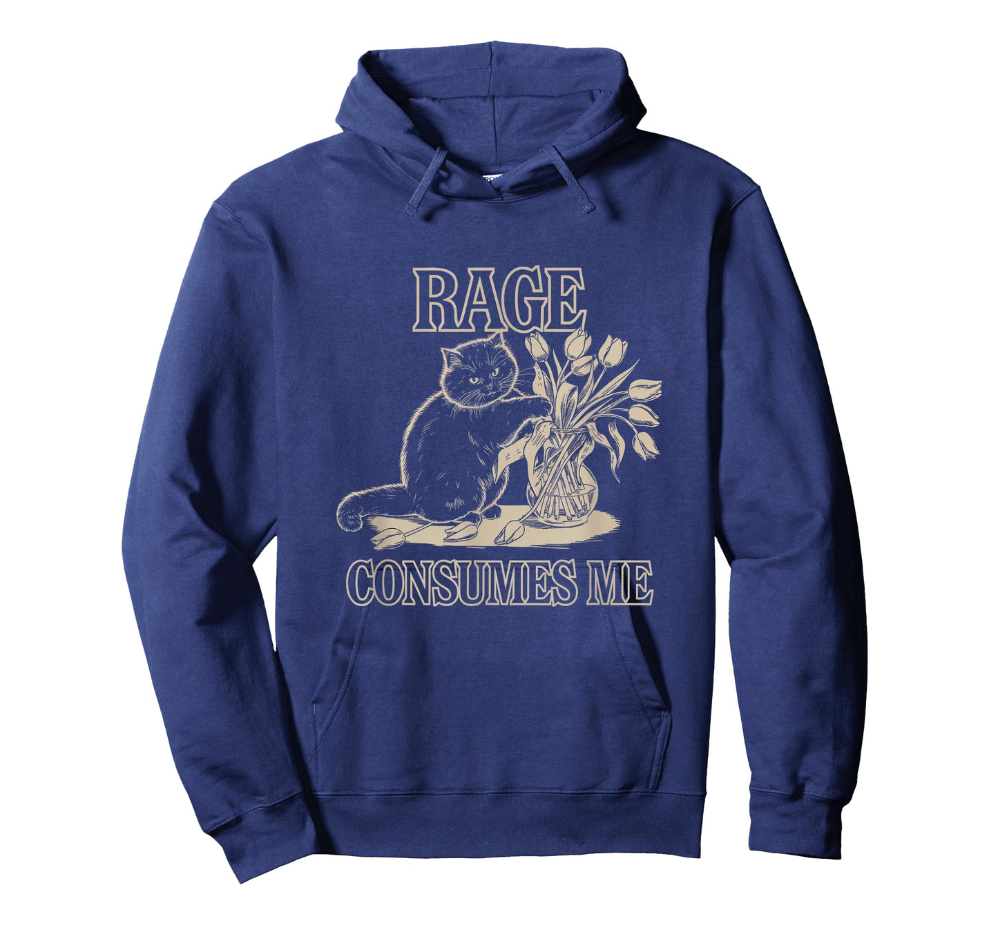 Rage Consumes Me Cat Humor Graphic Tee T-Shirt