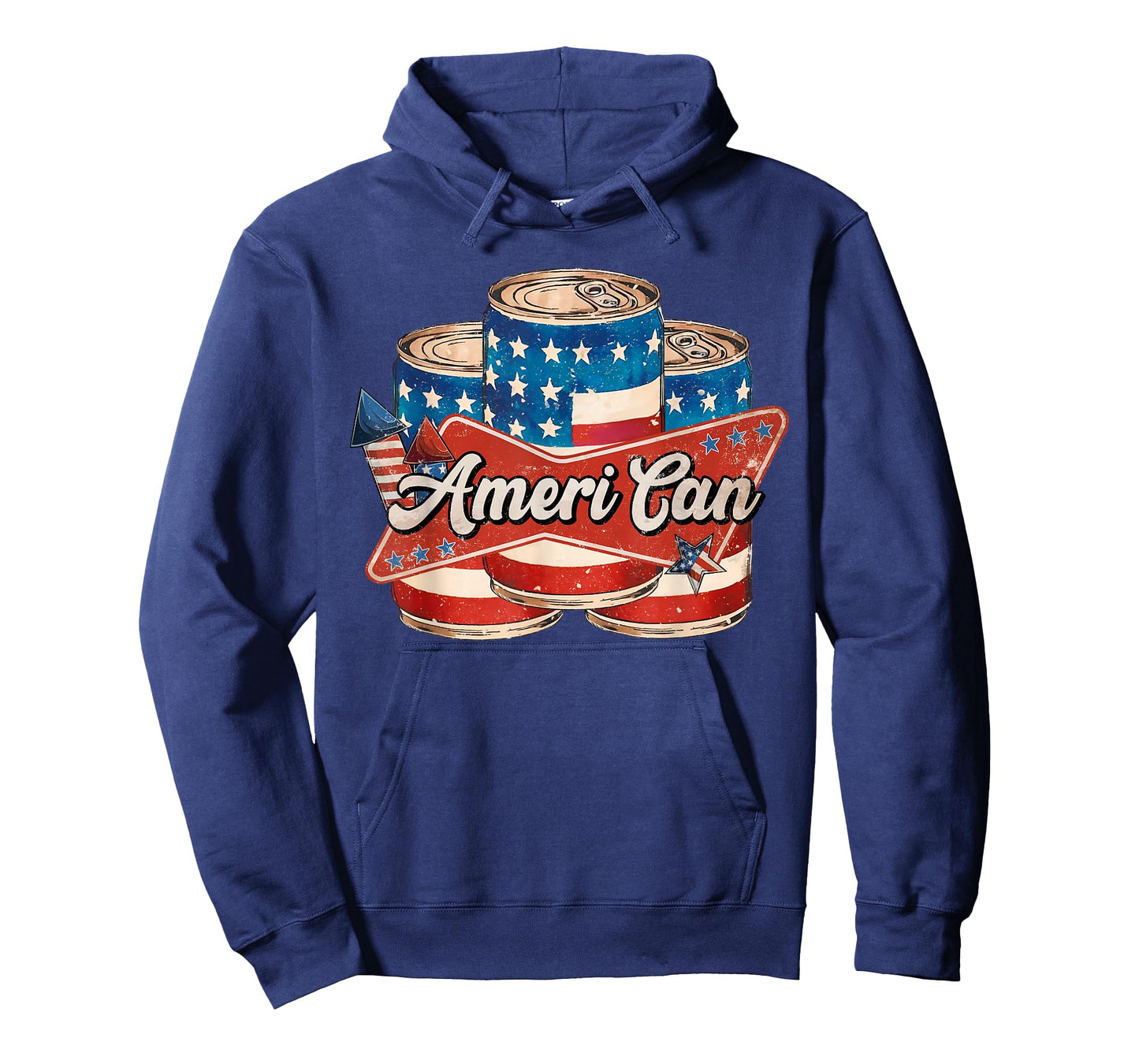 American Ameri CAN 4th of July Retro USA Beer Patriotic T-Shirt