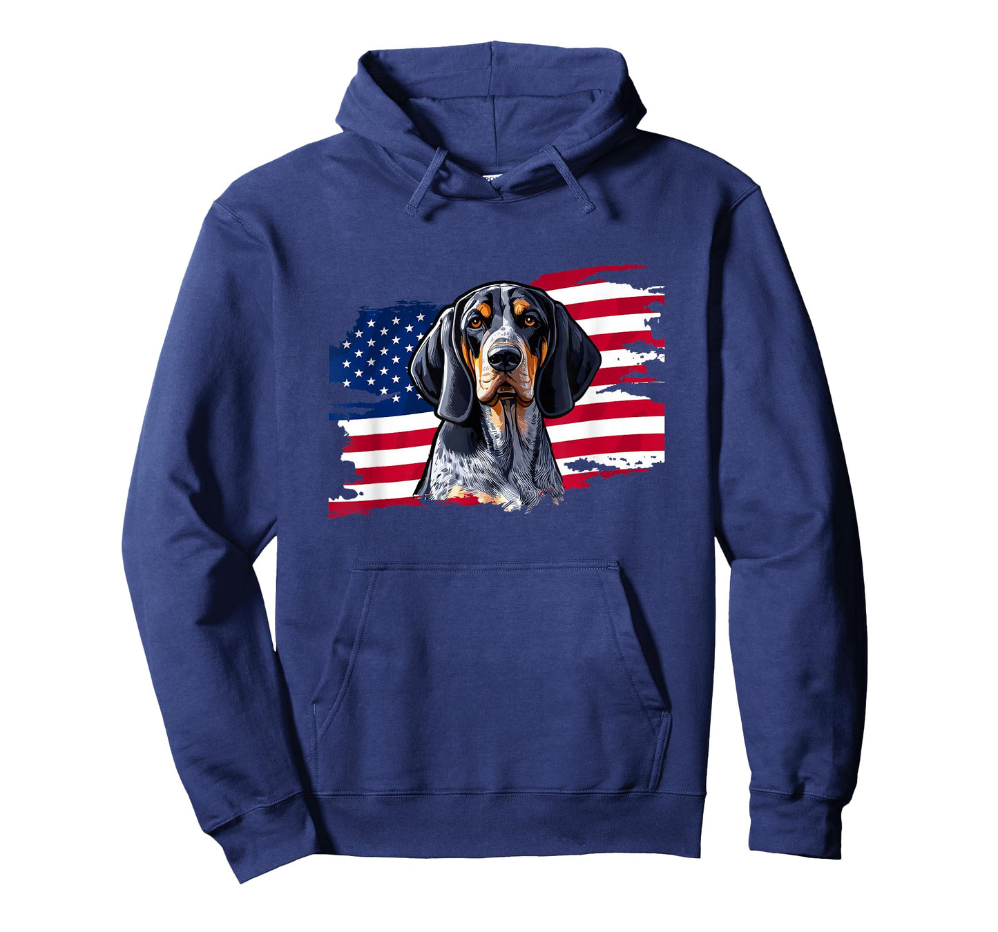 USA Flag Fourth July 4th Patriotic Bluetick Coonhound Lover T-Shirt