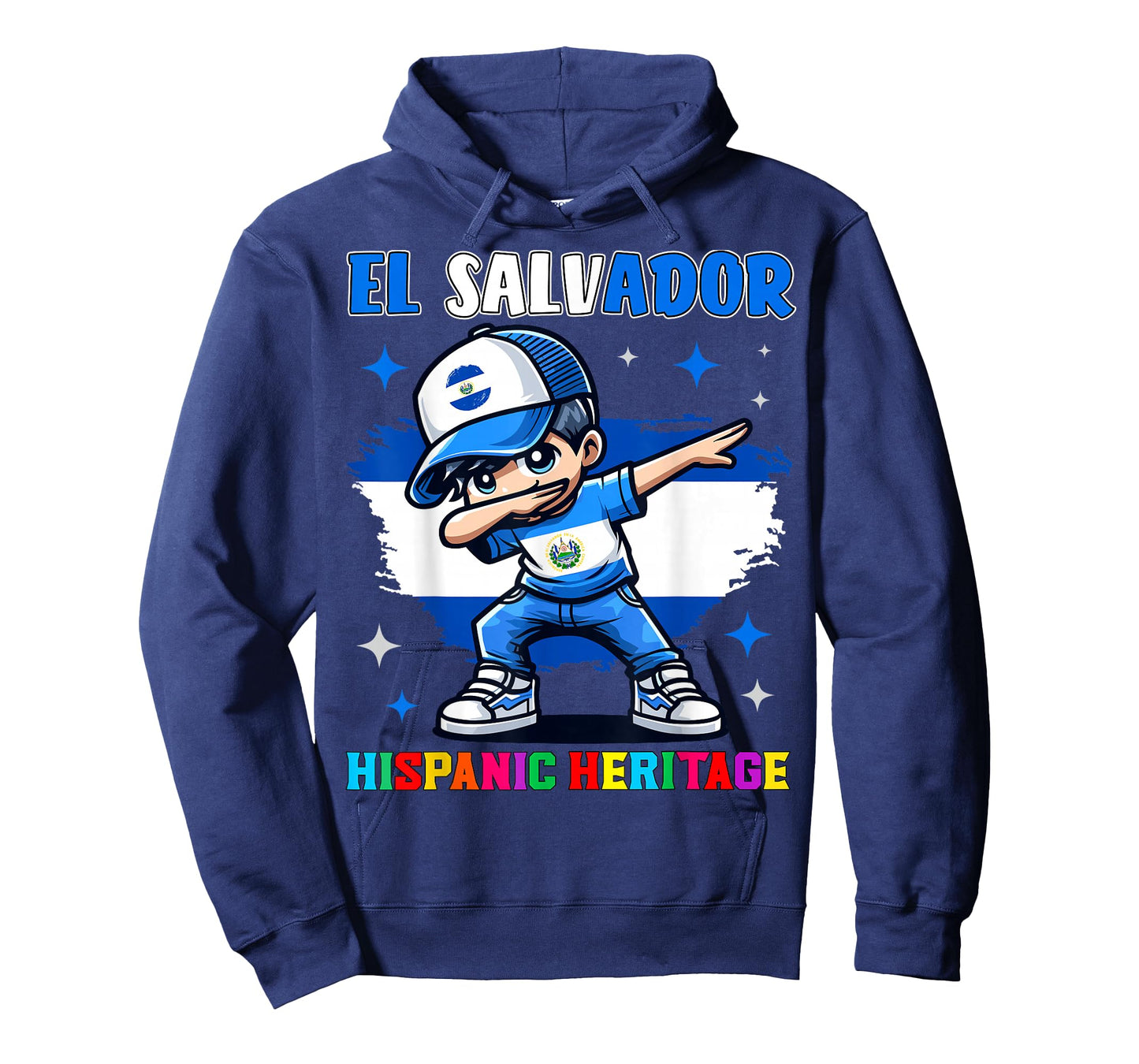 El Salvador Dabbing Kid Hispanic Heritage Celebration Kids T-Shirt