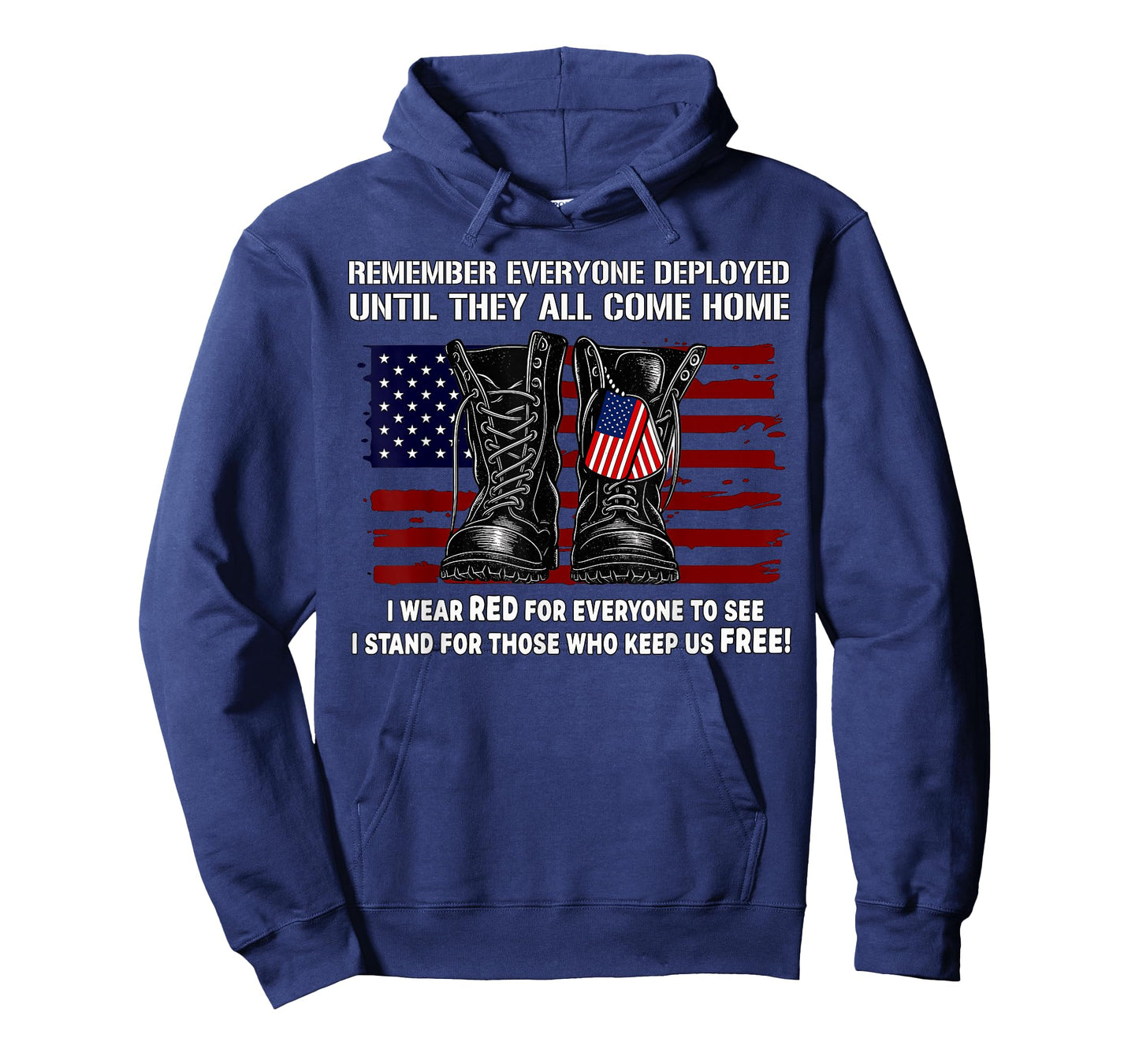 Remember Everyone Deployed Friday Military American Flag T-Shirt