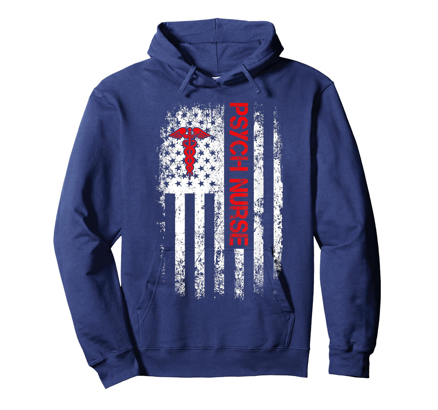 American Flag Psychiatric Nurse RN Mental Health Psych Nurse T-Shirt