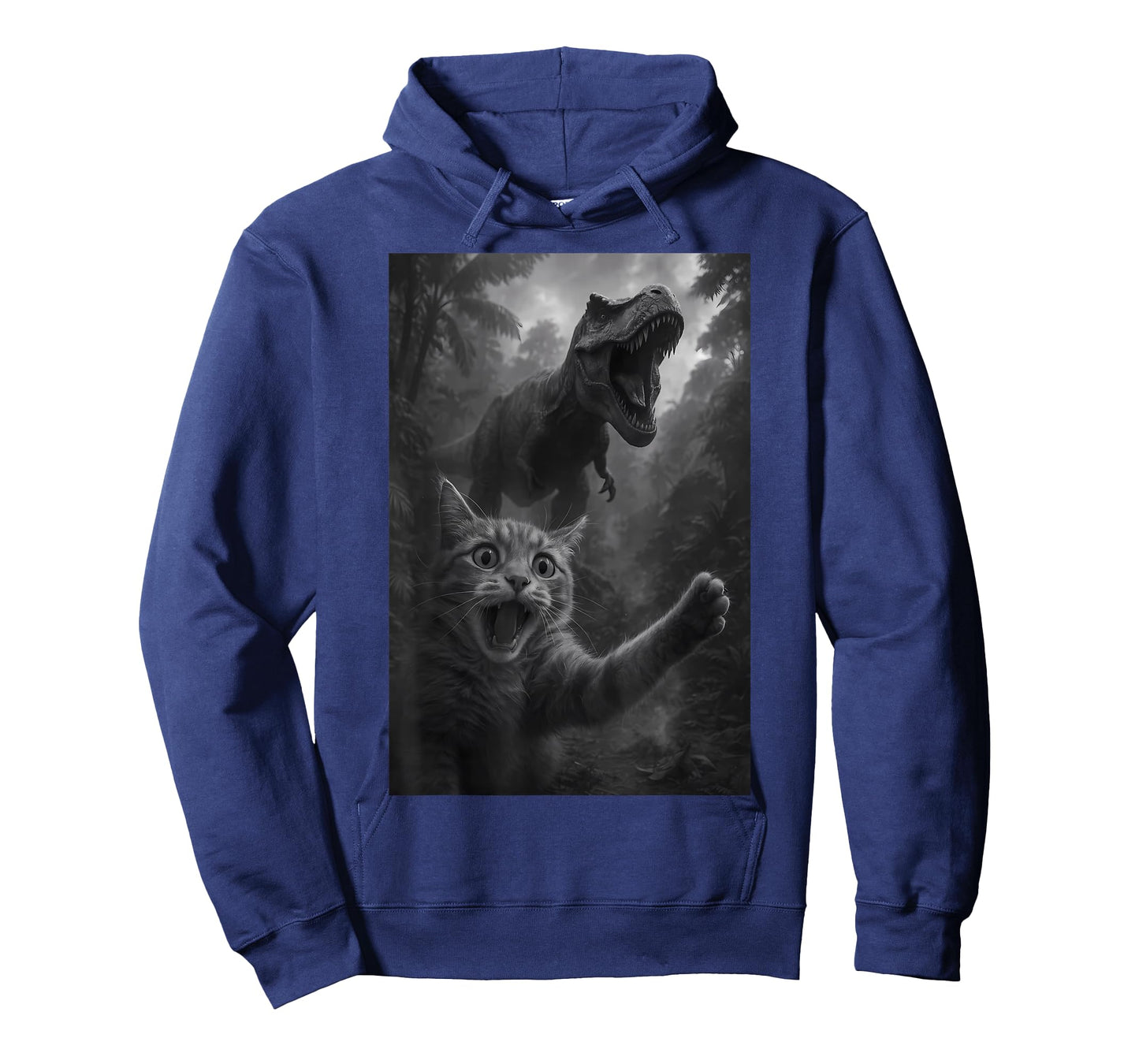 Funny Cat Selfie Top With T-Rex Dinosaur T-Shirt