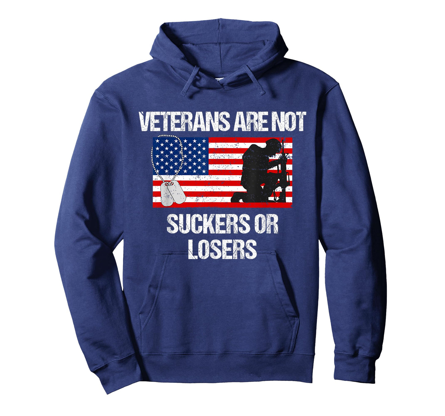 Veterans Are Not Suckers Or Losers Vintage USA Flag T-Shirt