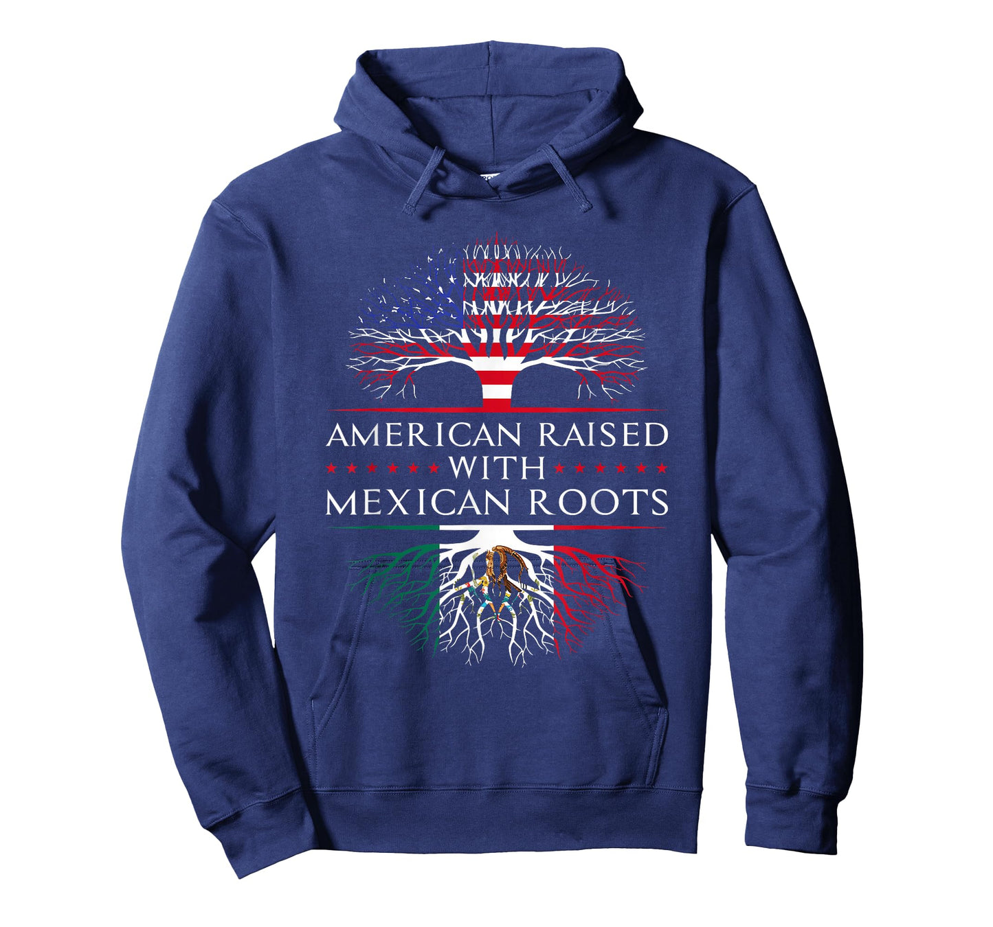 American Raised With Mexican Roots Mexico Tree T-Shirt