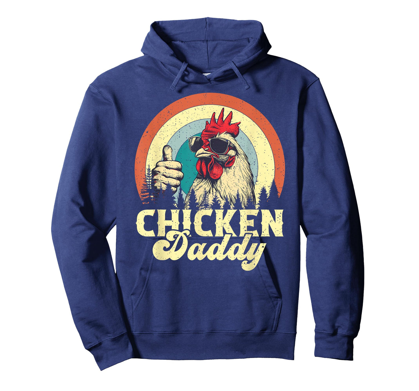 Chicken Daddy Vintage Poultry Farmer Funny Fathers Day T-Shirt