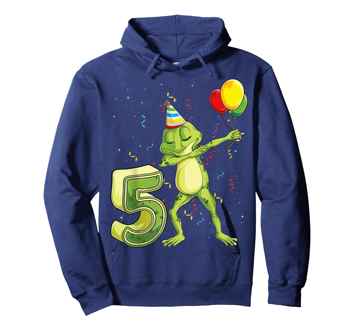 Funny Dab Frog Fifth 5th Birthday Five 5 Years Old Bday Kids T-Shirt