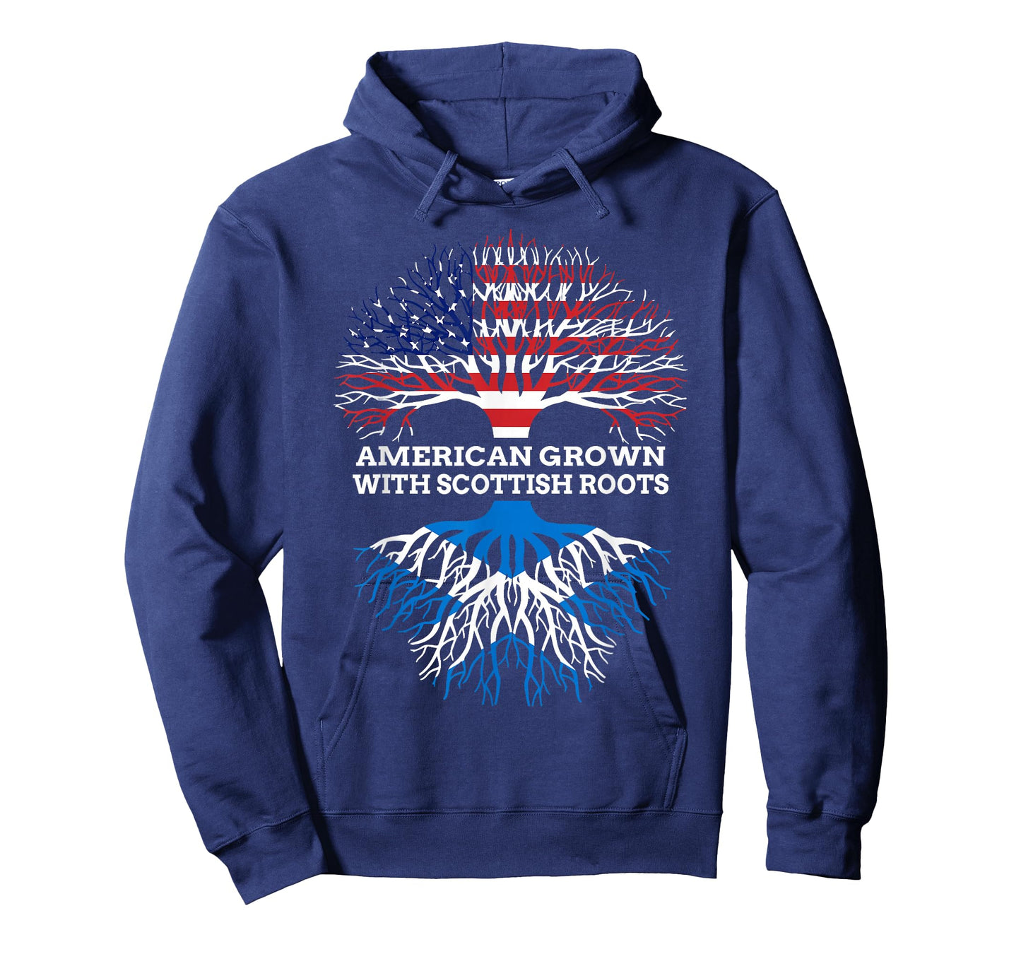 American Grown with Scottish Roots, Scotland USA Heritage T-Shirt