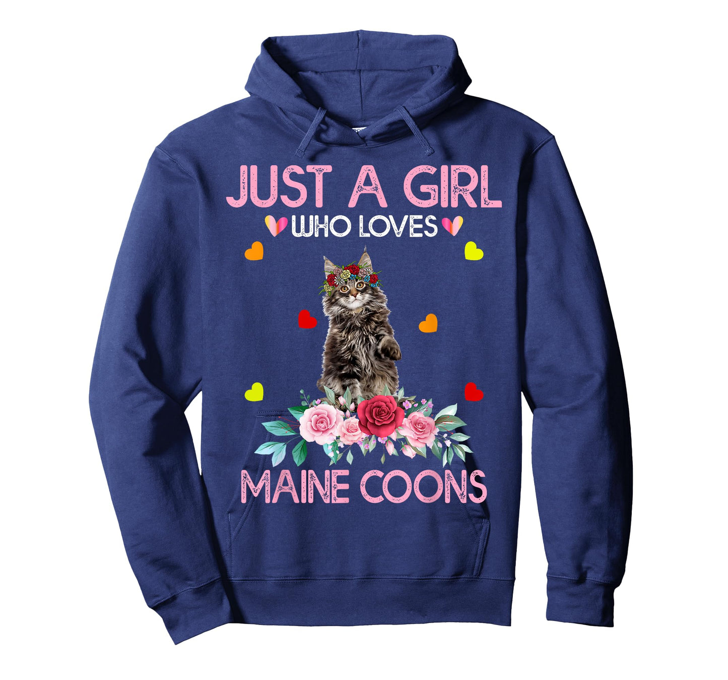 Maine Coon Cat Lover Gift Just A Girl Who Loves Maine Coons T-Shirt