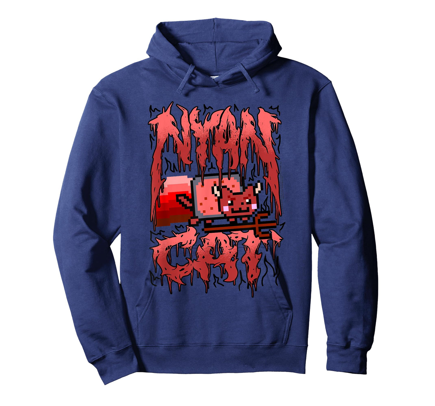 Nyan Cat Heavy Metal Devil Cat Funny Internet Meme T-Shirt