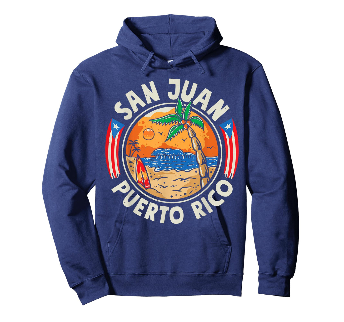 San Juan Puerto Rico Beach Retro Vintage 70s Sunset Summer T-Shirt