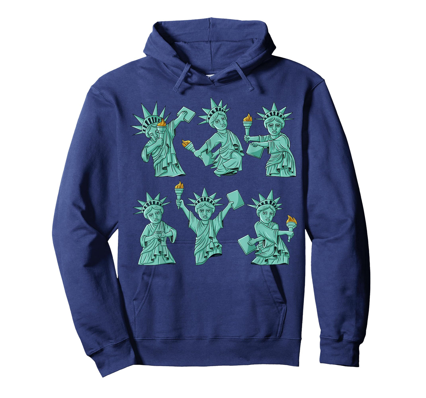 Dancing Statue of Liberty 4th of July USA Boys Girls Kids T-Shirt