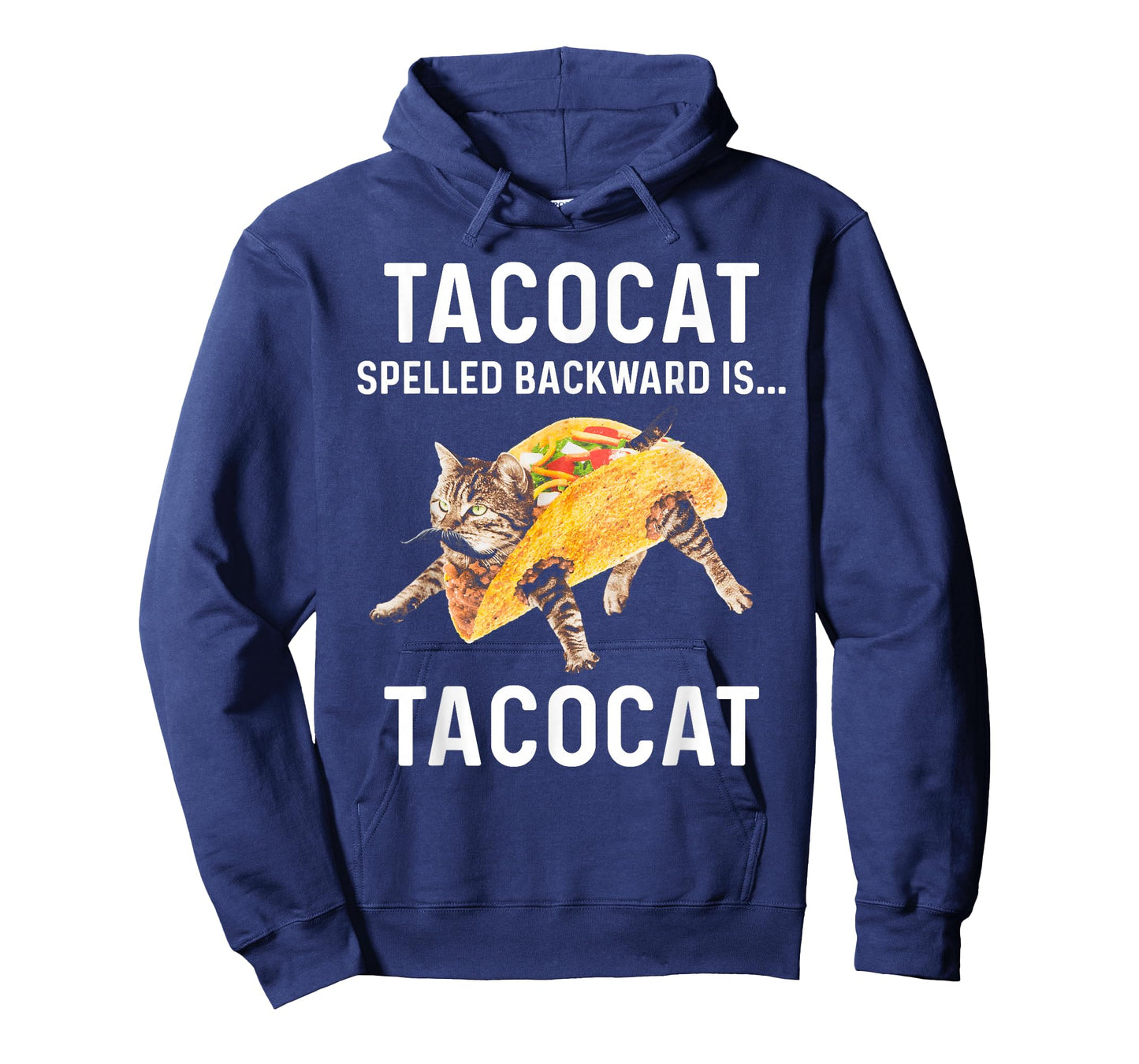 Tacocat Spelled Backward is Tacocat - Love Cat and Taco T-Shirt